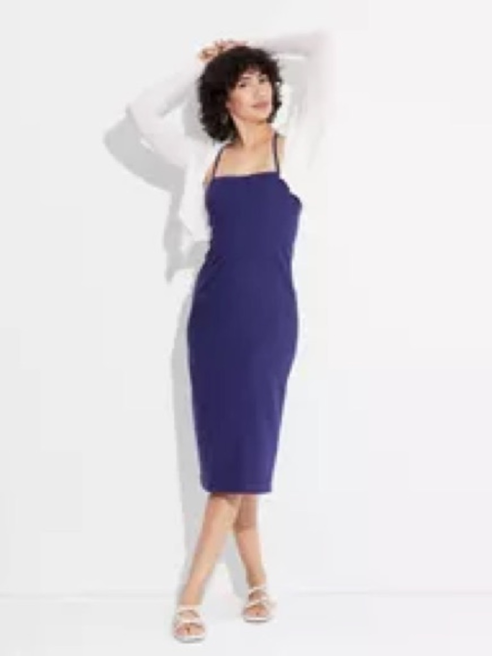 wild fable linen tie back dress